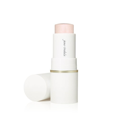 Na zdjęciu widzimy wielofunkcyjny kremowy, mineralny rozświetlacz w sztyfcie tzw. stick; Glow Time®  Highlighter Stick marki Jane Iredale w odcieniu Cosmos.