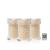 Na zdjęciu widać zestaw 3 uzupełniających wkładów  jane iredale Powder-Me SPF® Dry Sunscreen REFILL. Trzy wkłady z pudrem ochronnym SPF 30 (chroniącym przed promieniowaniem UVA/UVB PA+++),  opakowanie zbiorcze w minimalistycznym stylu.