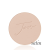 Okrągły, prasowany puder do twarzy marki Jane Iredale w odcieniu Satin delikatnie beżowe z lekką równowagą między żółtym a różowym z wytłoczonym logo Jane Iredale.