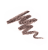 Próbka koloru kredki do brwi Jane Iredale PureBrow Shaping Pencil Dark Brown – głęboki, ciemny brąz o neutralnym do lekko chłodnego odcieniu. Doskonały dla brunetek, które chcą uzyskać wyrazisty, ale naturalny efekt.