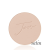 Okrągły, prasowany puder do twarzy marki Jane Iredale w odcieniu Satin: jasny do średniego beż o neutralnym podtonie z wytłoczonym logo Jane Iredale.