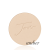 Okrągły, prasowany puder do twarzy marki Jane Iredale w odcieniu Amber jasny beżowy kolor, z wytłoczonym logo Jane Iredale.