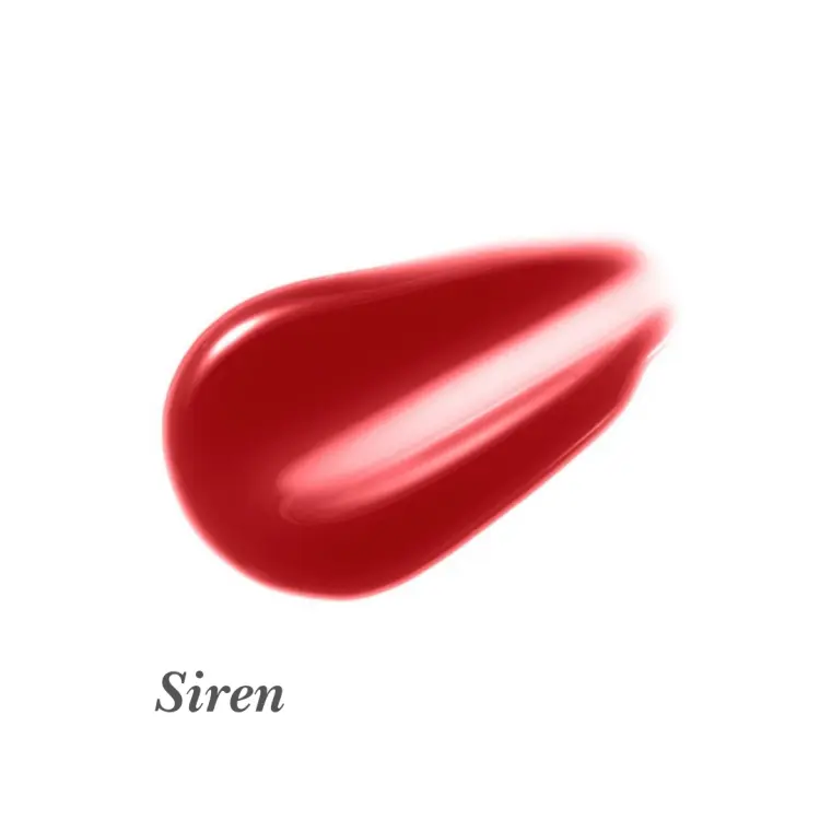 Na zdjęciu znajduje się błyszczyk do ust Jane Iredale w odcieniu Siren. Siren to klasyczna, intensywna czerwień o ciepłym tonie. Kolor Siren to doskonały wybór dla osób, które chcą dodać pewności siebie i wyrazistości swojemu makijażowi.