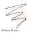 Próbka koloru kredki do brwi Jane Iredale PureBrow Shaping Pencil Medium Brown – klasyczny średni brąz z neutralnym podtonem. Uniwersalny kolor dla osób o brązowych włosach lub ciemnym blondzie.