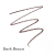 Próbka koloru kredki do brwi Jane Iredale PureBrow Shaping Pencil Dark Brown – głęboki, ciemny brąz o neutralnym do lekko chłodnego odcieniu. Doskonały dla brunetek, które chcą uzyskać wyrazisty, ale naturalny efekt.
