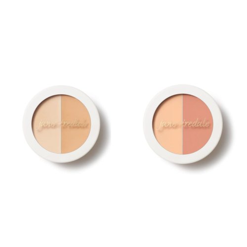 Korektor w kremie Circle Delete Concealer Yellow i onok odcień Peach. Oba w okrągłych opakowaniach z białą pokrywką. Zawierają dwa odcienie do mieszania, idealne do dopasowania koloru i maskowania cieni pod oczami.