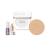 Na zdjęciu widzimy produkty składowe zestawu skincare make up jane iredale tzn: biała puderniczka, puder prasowany, mini pomadka i mini woda nawilżająca.